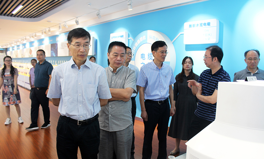 江苏省财务厅一级巡视员李载林一行来尊龙ag旗舰厅官网电缆旅行交流