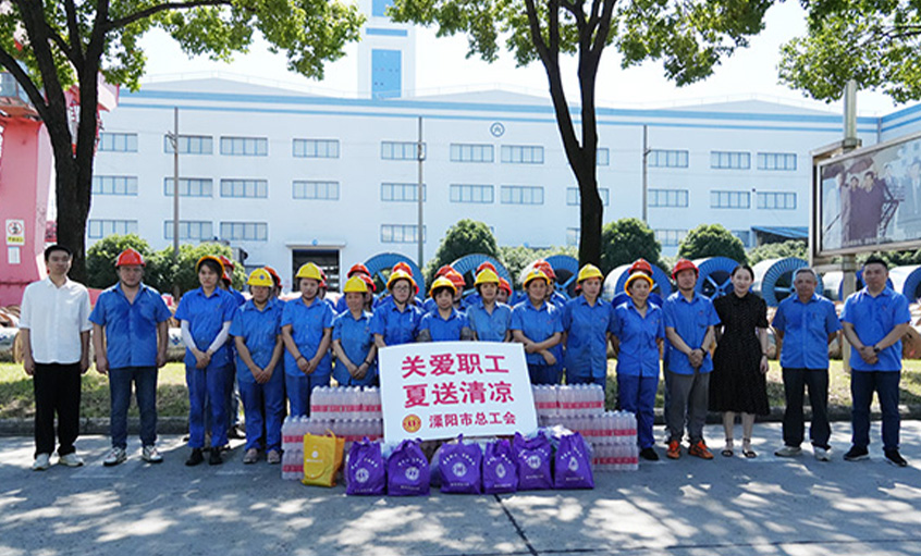 情系职工 夏送清凉 溧阳市总工会来尊龙ag旗舰厅官网电缆开展“送清凉”慰问运动